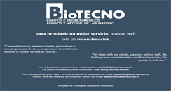 Desktop Screenshot of biotecno.com.bo
