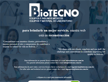 Tablet Screenshot of biotecno.com.bo